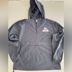 Coors Light Champion Quarter Zip Champion Rain Jacket size XL gray